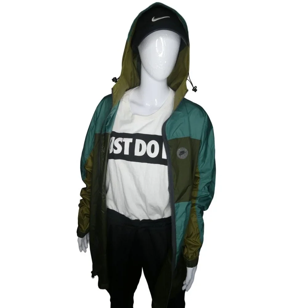 Nike Sportswear Unisex Woven Utility Green‎ Jacket Men's L/Women's XL